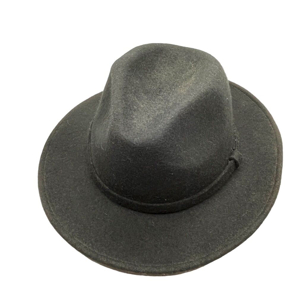 Impermeable by Weatherproof Hat Fedora Cowboy Style Black Wool Large or 7-1/4